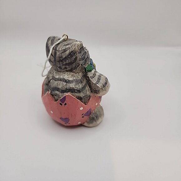 Eddie Walker Midwest of Cannon Falls Cat in Easter Egg Shell Ornament - Picture 3 of 5
